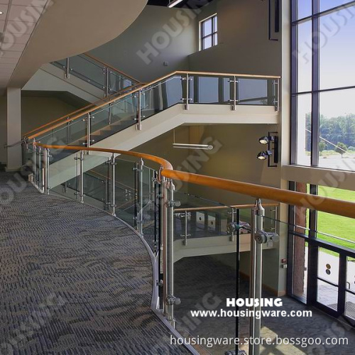 Modern Models Glass Railings with PVC Handrail